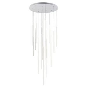 Chute 16 Head White LED Multi Pendant