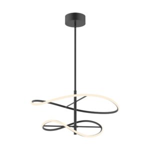 Collide 24-in Black LED Pendant