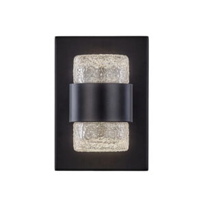 Copenhagen 8-in Black LED Exterior Wall Sconce