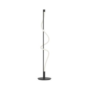 Cursive 12-in Black LED Floor Lamp