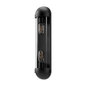 Cyrus 6-in Clear Glass/Matte Black 2 Lights Vanity