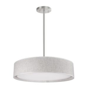Dalton 20-in Beige LED Pendant
