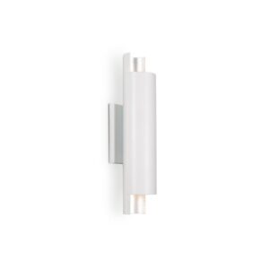 Dela 16-in White/Silver LED Wall Sconce