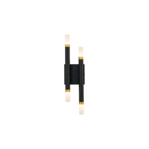 Draven 5-in Black LED Wall Sconce