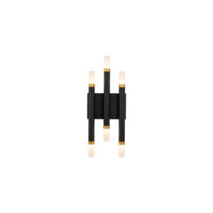 Draven 7-in Black LED Wall Sconce
