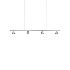 Dune 37-in Brushed Nickel LED Linear Pendant