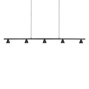 Dune 47-in Black LED Linear Pendant