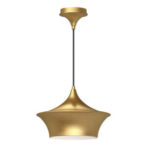 Emiko 12-in Brushed Gold 1 Light Pendant