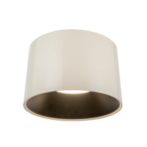 Etta 19-in Pearl White LED Flush Mount