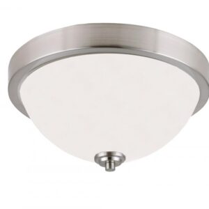 River 2 Light Flush Mount, Nickel Finish