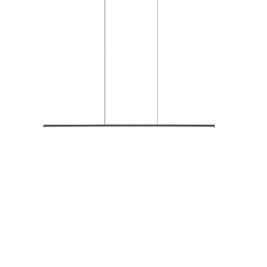 Chute 35-in Black LED Linear Pendant