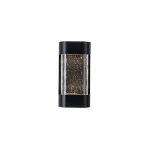 Moondew 12-in Black LED Exterior Wall Sconce