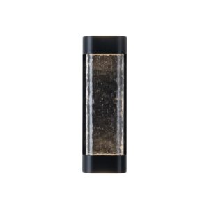 Moondew 18-in Black LED Exterior Wall Sconce