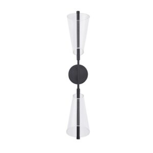 Mulberry 29-in Black/Light Guide LED Wall Sconce