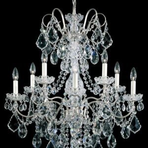 New Orleans 10 Light 120V Chandelier in French Gold with Heritage Handcut Crystal