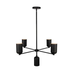 Nola 31-in Black 5 Lights Chandelier