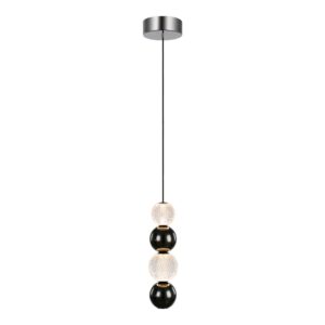 Onyx 5-in Polished Nickel LED Pendant