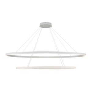 Ovale 2 Layer White LED Chandelier