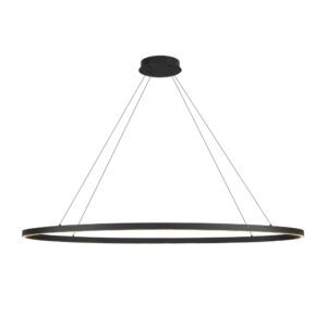 Ovale 53-in Black LED Linear Pendant