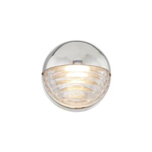 Palais 6-in Polished Nickel/Ribbed Glass LED Wall/Vanity