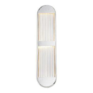 Palais 24-in Polished Nickel LED Wall/Vanity