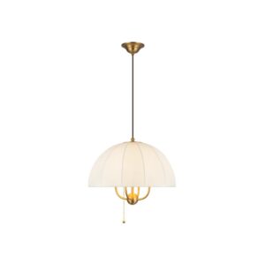 Crosby 18-in Brushed Gold Socket Pendant