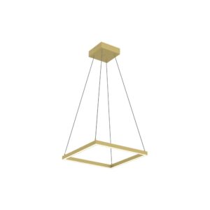 Piazza 18-in Brushed Gold LED Pendant
