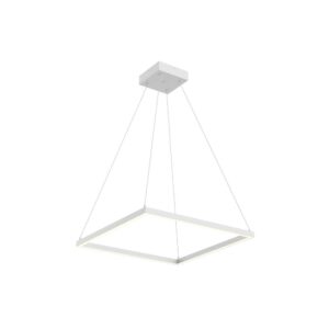Piazza 24-in White LED Pendant