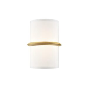 Pondi 9-in Brushed Gold LED Wall Sconce