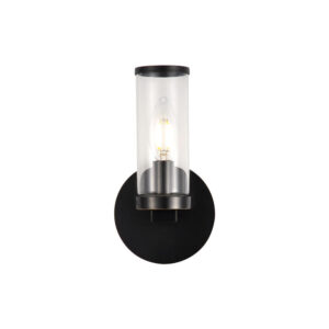 Revolve Clear Glass/Urban Bronze 1 Light Wall/Vanity