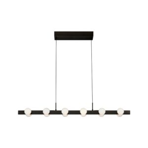 Rezz 36-in Black LED Linear Pendant