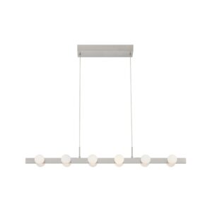 Rezz 36-in Brushed Nickel LED Linear Pendant