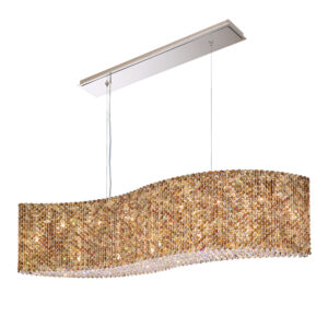 Refrax 21 Light 120V Pendant in Polished Stainless Steel with Crystals from Swarovski��