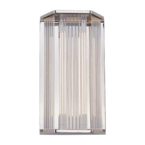 Sabre 16-in Polished Nickel/Ribbed Glass LED Wall/Vanity