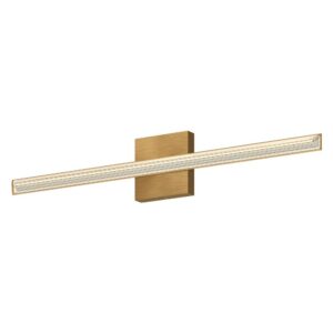 Saphir 34-in Brushed Gold LED Vanity