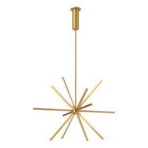 Sirius Minor 32-in Brushed Gold LED Chandeliers