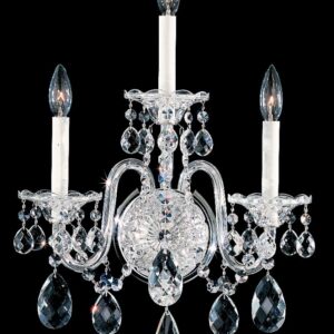 Sterling 3 Light 120V Wall Sconce in Aurelia with Heritage Handcut Crystal