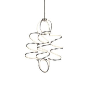 Synergy 41-in Antique Silver LED Chandeliers