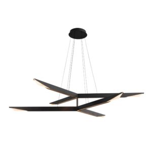 Tachi 42-in Urban Bronze LED Chandelier