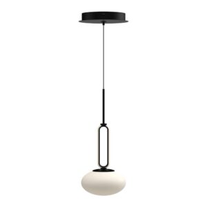 Tavira 6-in Black LED Pendant