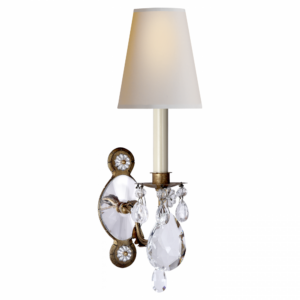Yves Crystal Single Arm Sconce