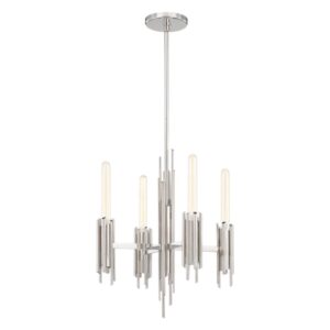 Torres 19-in Polished Nickel 4 Lights Chandeliers