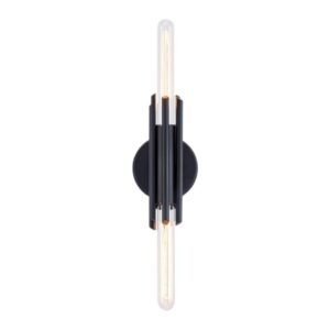 Torres 11-in Matte Black 2 Lights Wall/Vanity