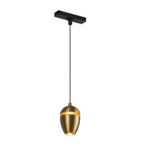 Eloa 3-in Brushed Gold Trilo Track Pendant