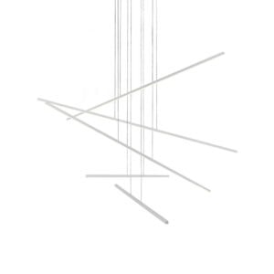 Vega Minor 5 Head Brushed Nickel LED Multi Pendant