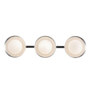 Cleo 23-in Chrome/Opal Glass LED Vanity Light