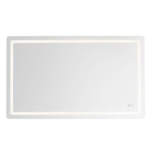 Seneca 60-in Sandblasted Merc Edge LED Vanity Mirror