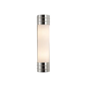 Willard 18-in Polished Nickel/Opal Matte Glass 2 Lights Wall/Vanity