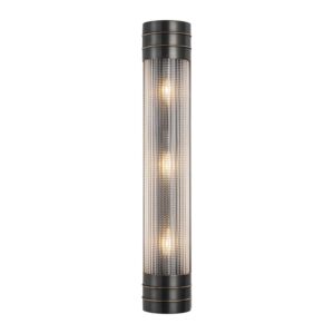 Willard 24-in Urban Bronze/Prismatic Glass 3 Lights Wall/Vanity