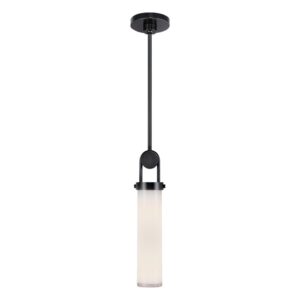 Wynwood 15-in Urban Bronze/Glossy Opal 1 Light Pendant